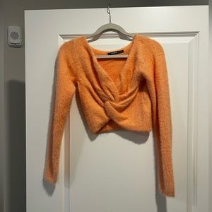 Threadbare Orange Sweater